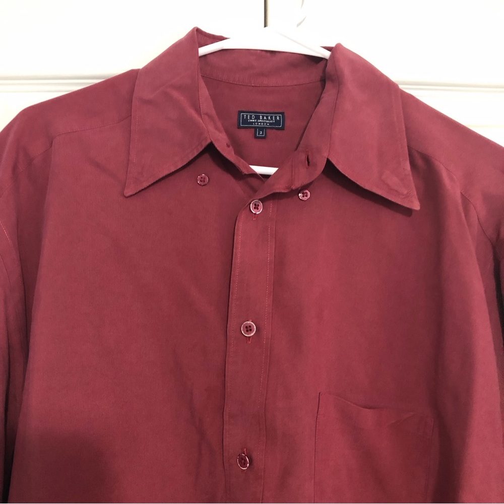 Ted Baker London button down dress shirt size 3 38” chest